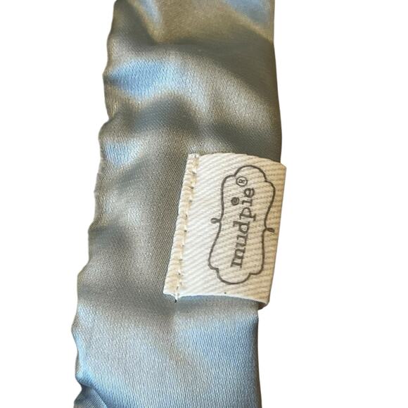 Mud Pie Dog Lovey Security Blanket White Blue Puppy Quote Spot In My Heart 12” - Picture 4 of 7